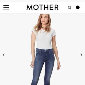 Mother High Waisted Looker Ankle Jeans